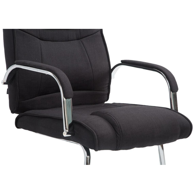 2 luksuriøse gyngestole i stof med ergonomisk metalramme