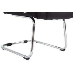 2 luksuriøse gyngestole i stof med ergonomisk metalramme