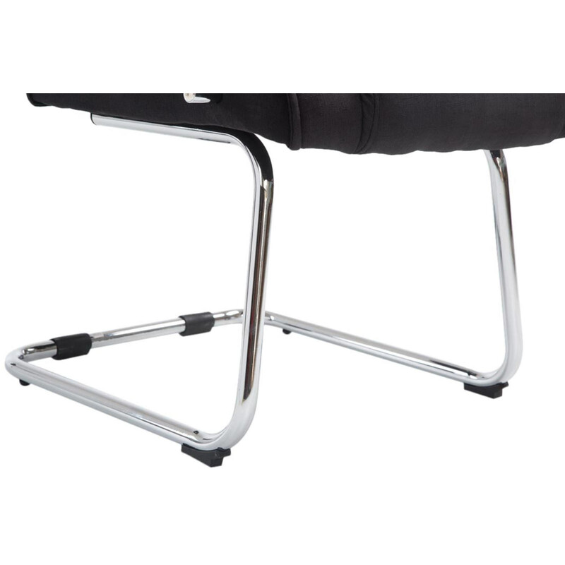 2 luksuriøse gyngestole i stof med ergonomisk metalramme