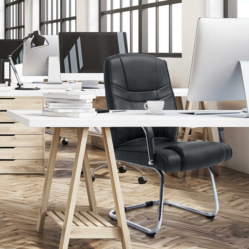 2 stykker XXL faldestole med kunstlæder og 180 kg bæreevne