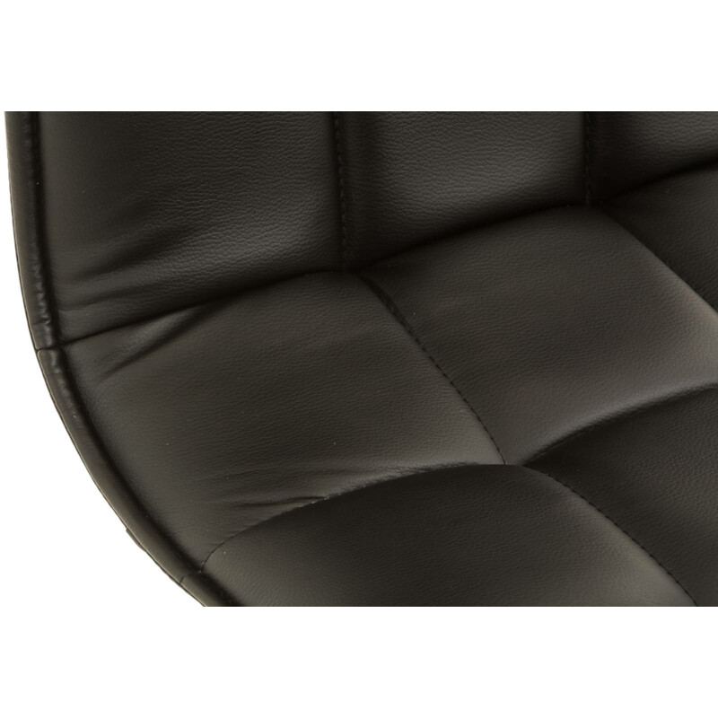 2 justerbare Peking spisestole i kunstlæder med høj rygstøtte og kromet ramme