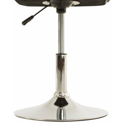 2 justerbare Peking spisestole i kunstlæder med høj rygstøtte og kromet ramme