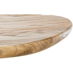 Justerbar barstol med 360 graders roterende massivt træ sæde og sort metalramme