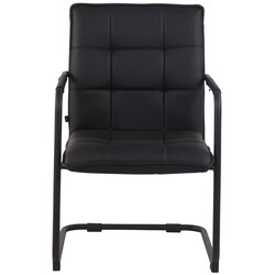 Kunstlæder spisebordsstole i par med svingende metal