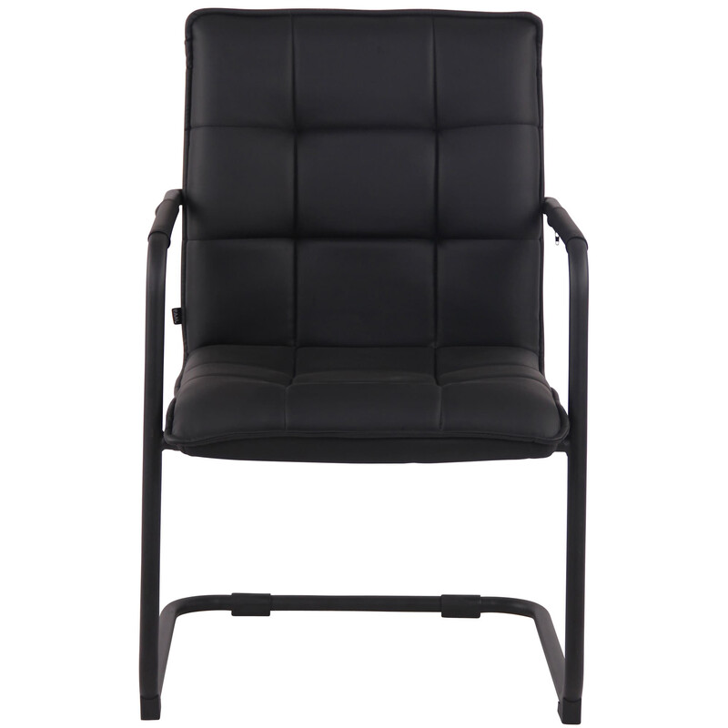 Kunstlæder spisebordsstole i par med svingende metal