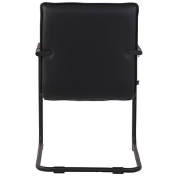 Kunstlæder spisebordsstole i par med svingende metal