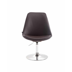 Maverick justerbar roterende spisestol med kunstlæder og metalben