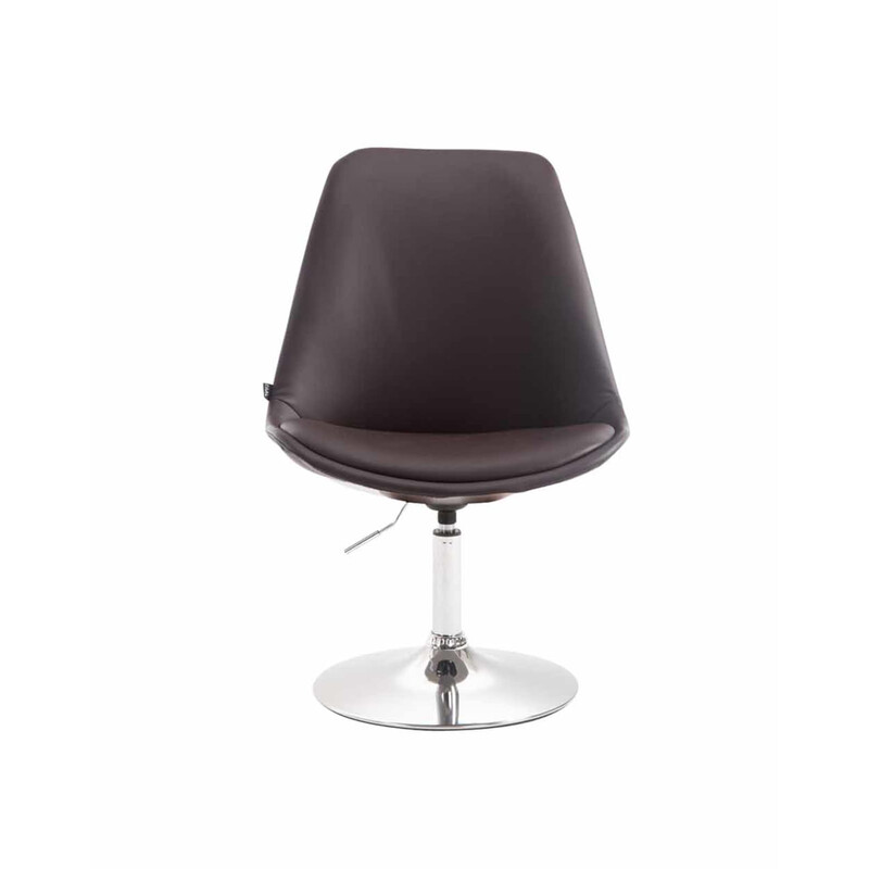 Maverick justerbar roterende spisestol med kunstlæder og metalben