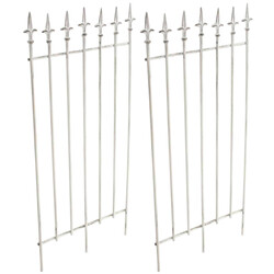 Håndlavet Elisa stængersæt til klatreplanter 2 stk jern