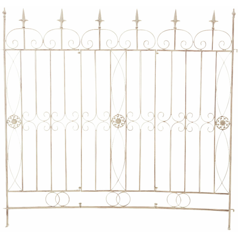 4 stk rustikke jern havehegn i mangoldi-modellen 116 cm højde