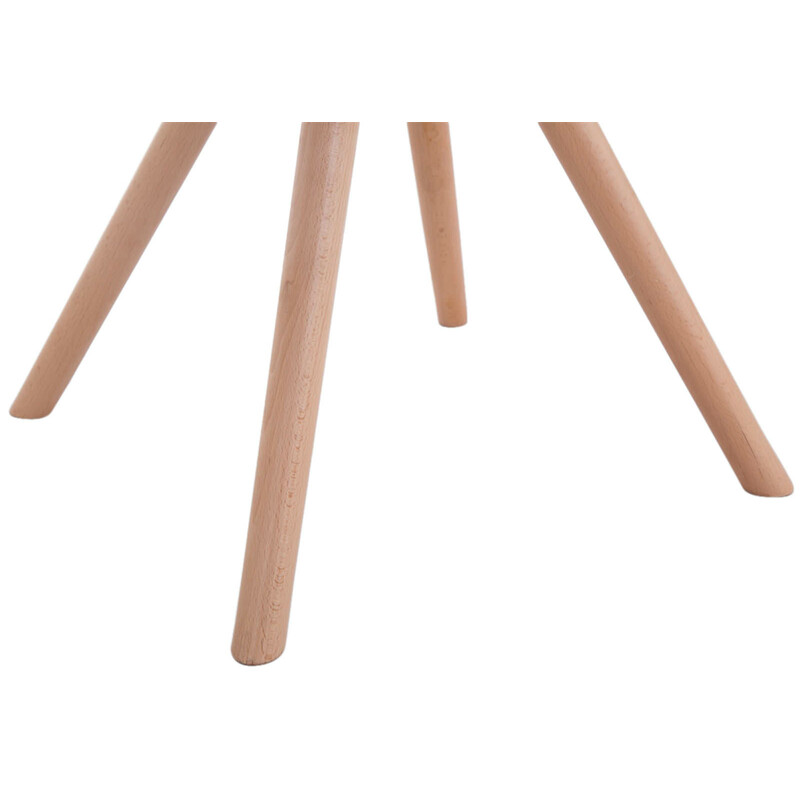 Elegant Toulouse-stofbesatte gæstestole med rund form 4 stk sæt