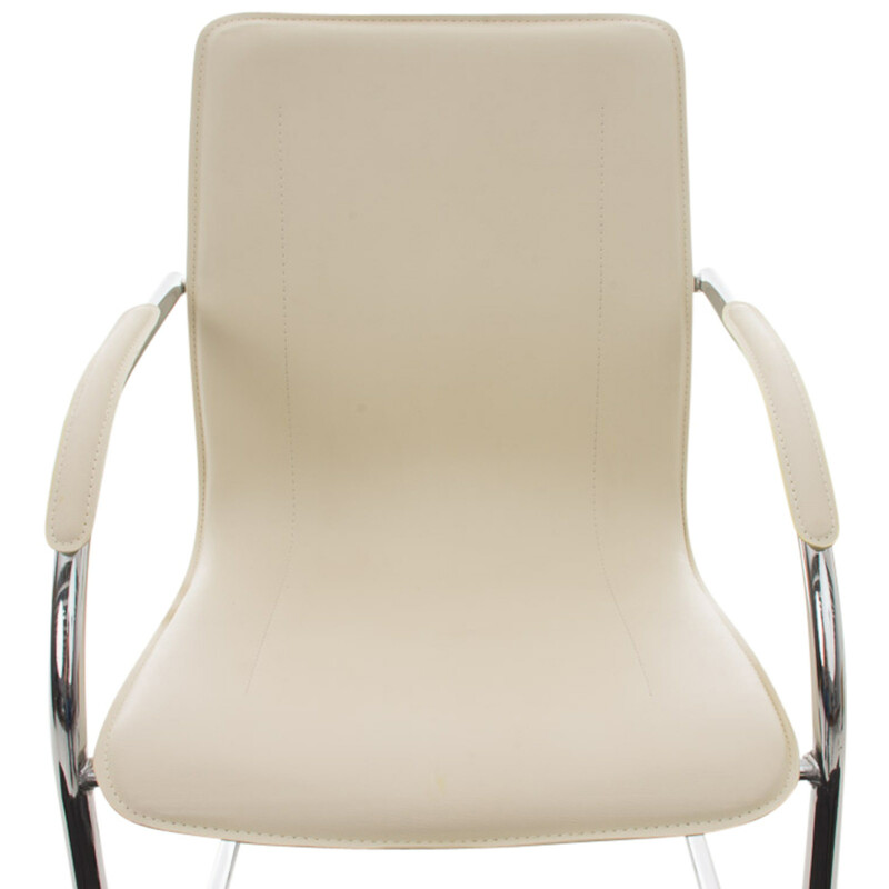 Melina polstret kromfarvet stole sæt 3 stk til venteværelse