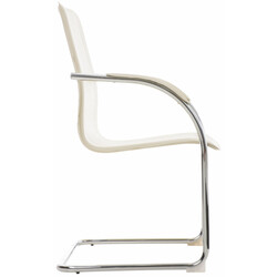 Melina polstret kromfarvet stole sæt 3 stk til venteværelse