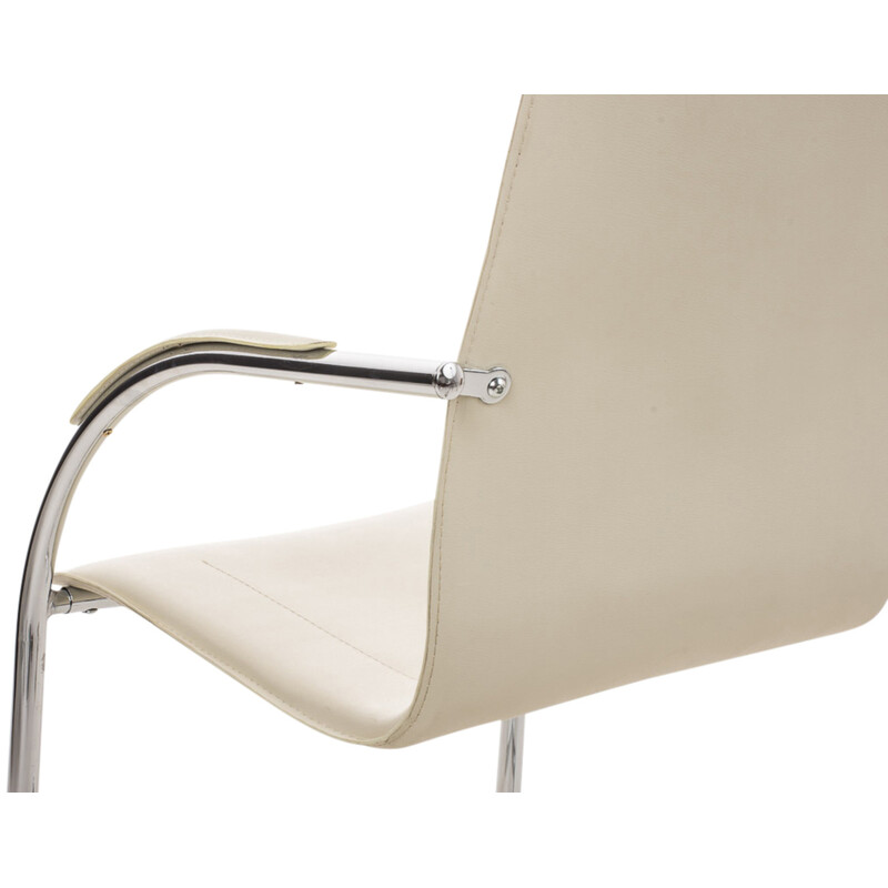 Melina polstret kromfarvet stole sæt 3 stk til venteværelse