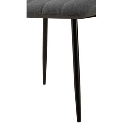 Moderne tidløst 4‑stols sæt Dijon med polstrede sæder metalben