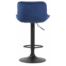 Justerbar barstol med ryg fodstøtte og 360° drejning sæt af to