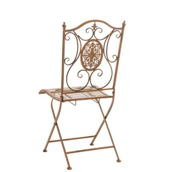 Sibell sammenklappelige jernhavestole med antikpatina 2 stk