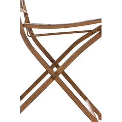 Sibell sammenklappelige jernhavestole med antikpatina 2 stk