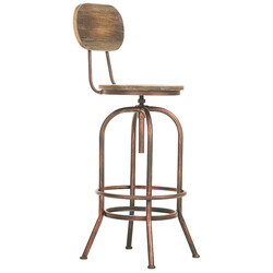 Elegant Pino barstol 2‑delt sæt med justerbar højde træ metal