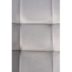 4 stk moderne polstrede spisestole i fløjlsagtig sammet med metalramme