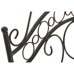 Indra håndlavet metalstole sæt 2 stk antikpatina til have