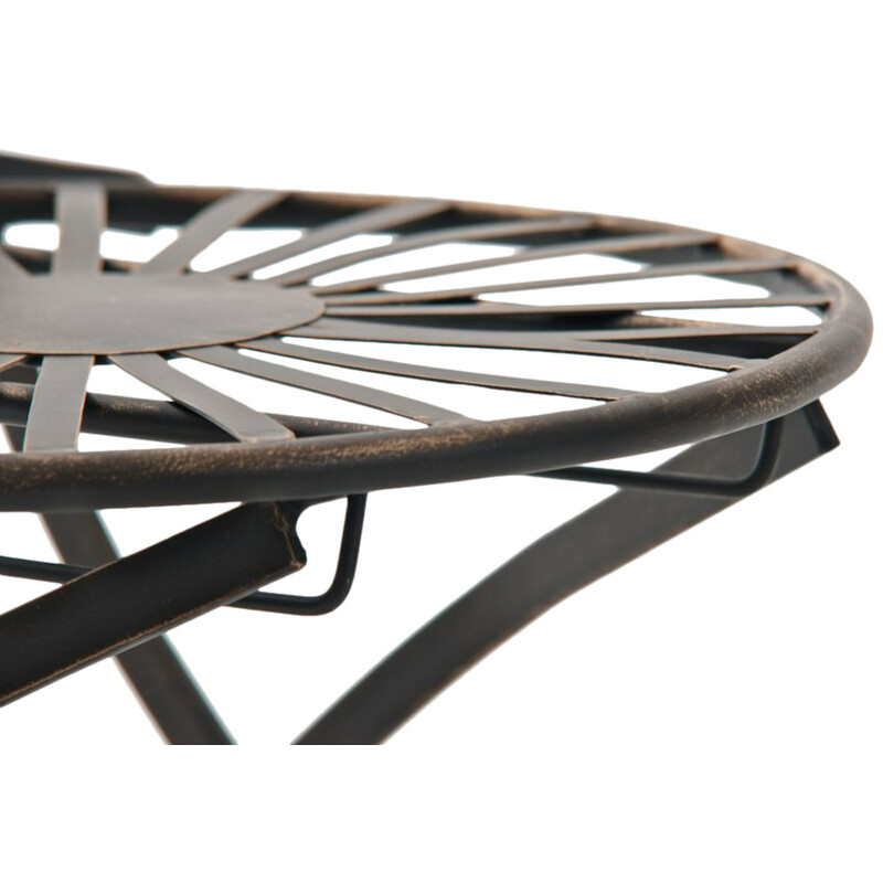 Indra håndlavet metalstole sæt 2 stk antikpatina til have