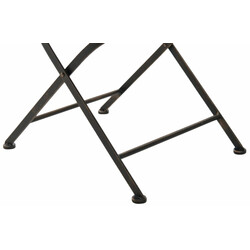 Indra håndlavet metalstole sæt 2 stk antikpatina til have