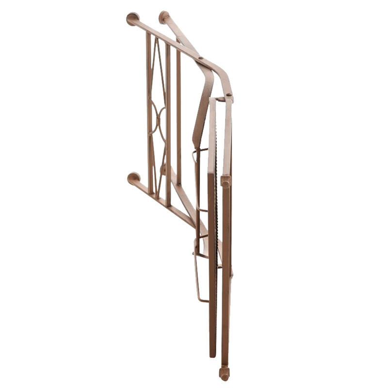 Asina 2‑stk foldestolssæt i jern med antikpatina til have og terrasse