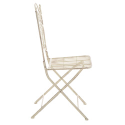 2-delt sæt sammenklappelige havestole i adelar-modellen jern antikpatina