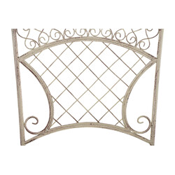 2-delt sæt sammenklappelige havestole i adelar-modellen jern antikpatina