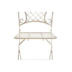 2-delt sæt sammenklappelige havestole i adelar-modellen jern antikpatina