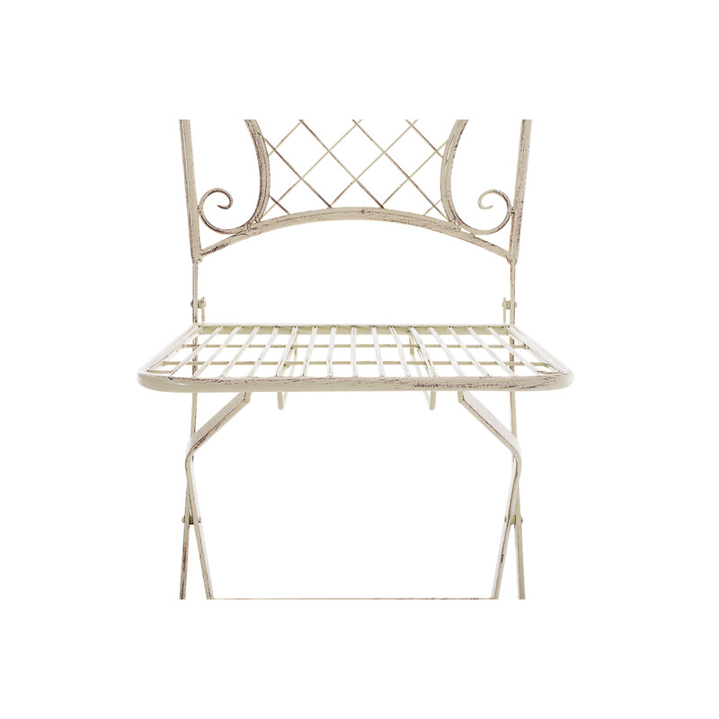 2-delt sæt sammenklappelige havestole i adelar-modellen jern antikpatina