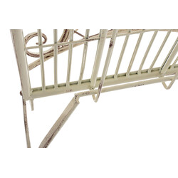 2-delt sæt sammenklappelige havestole i adelar-modellen jern antikpatina