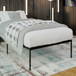 Fargo moderne metalseng med opbevaring i tre størrelser