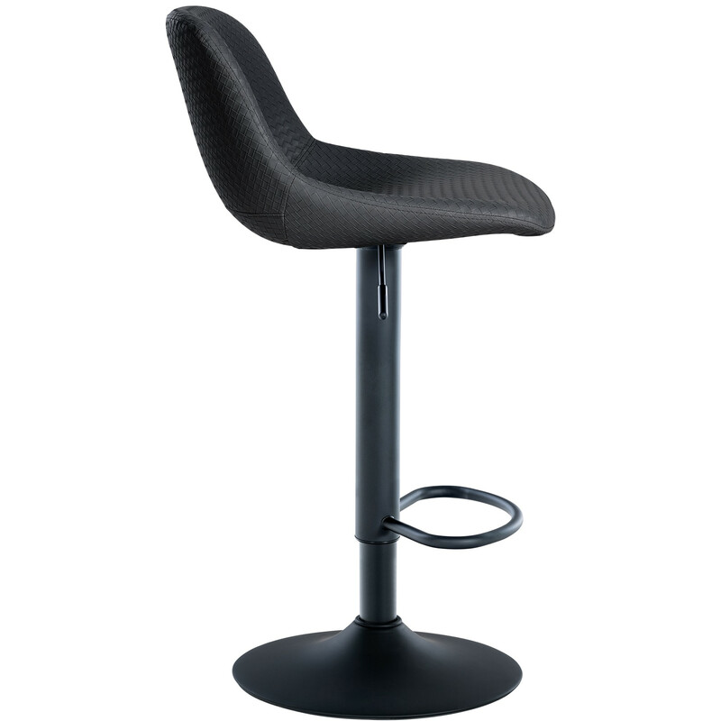 Moderne loft-barstol med justerbar højde, ryglæn og behagelig sædepolstring