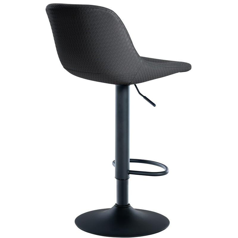 Moderne loft-barstol med justerbar højde, ryglæn og behagelig sædepolstring
