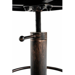 Justerbar industriel barstol med polstret sæde fodstøtte og 250 kg belastning