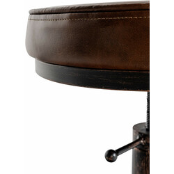 Justerbar industriel barstol med polstret sæde fodstøtte og 250 kg belastning