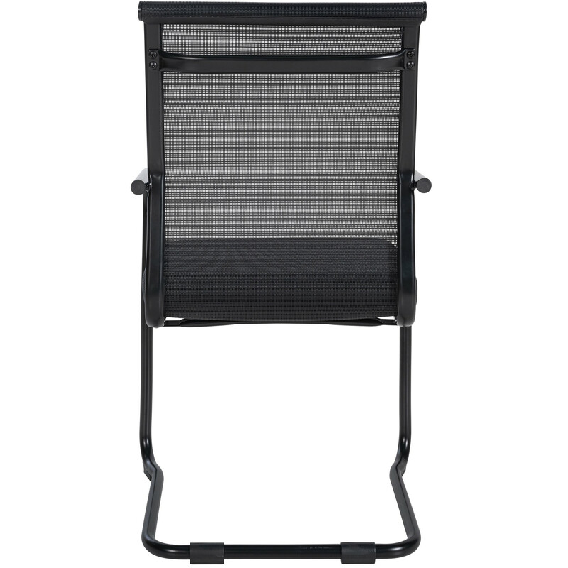 Moderne behagelig gyngestol med stofbetræk og krommet metalramme