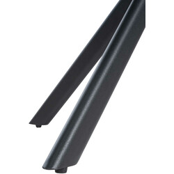 Westport fløjlsbelagt drejelig spisestol med 4-benet metalben ergonomisk rygstøtte