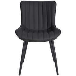 Largo spisestol med polstret sæde og ryg metalramme