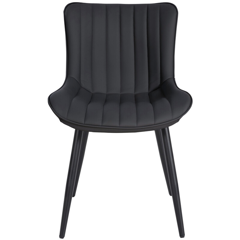 Largo spisestol med polstret sæde og ryg metalramme