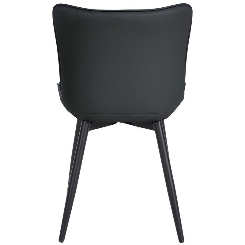 Largo spisestol med polstret sæde og ryg metalramme