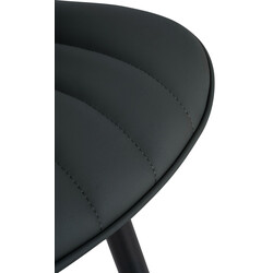 Largo spisestol med polstret sæde og ryg metalramme