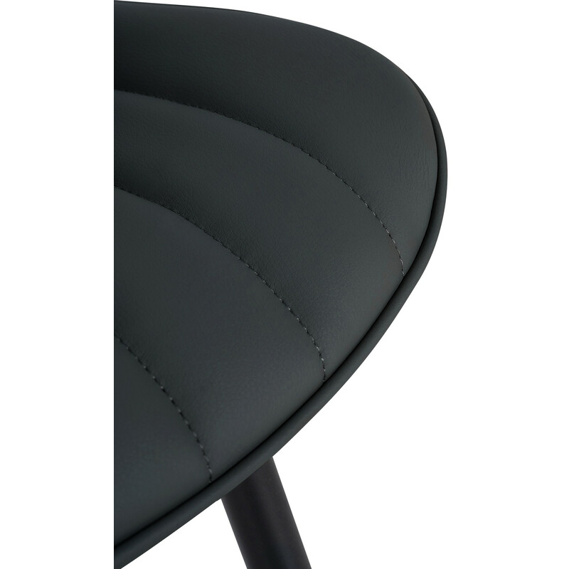 Largo spisestol med polstret sæde og ryg metalramme