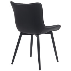 Brady spisestol i fløjl eller kunstlæder med metalramme