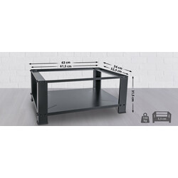 Multifunktionel metalstand til husholdningsapparater med opbevaring 30 cm løft 150 kg