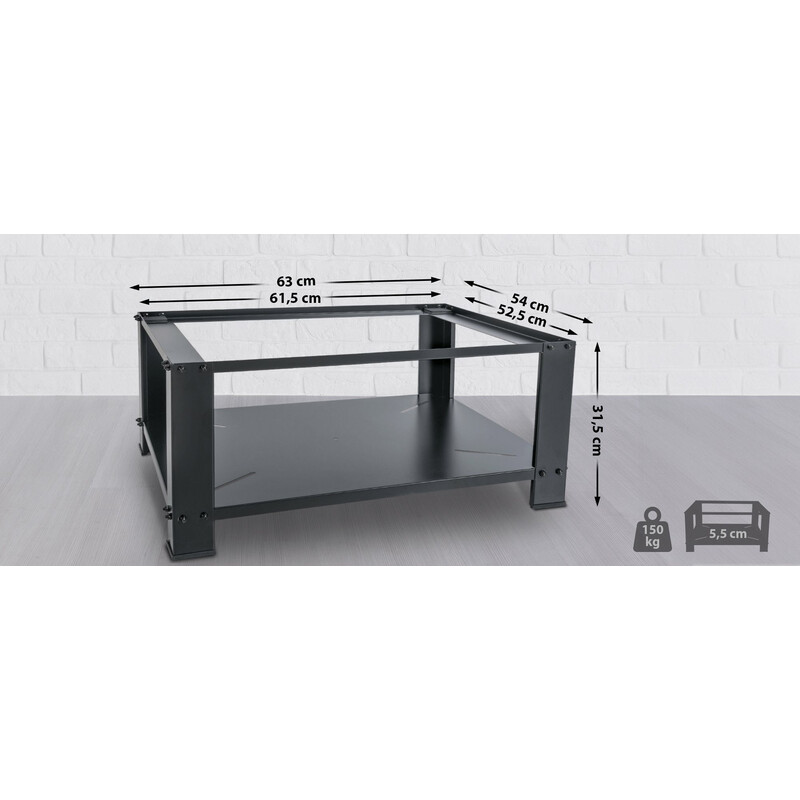 Multifunktionel metalstand til husholdningsapparater med opbevaring 30 cm løft 150 kg