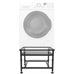 Forhøjet stand til vaskemaskine og husholdningsapparater med opbevaringsrum og højdejustering