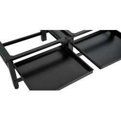 Tampa dobbelt vaskemaskineplatform metal justerbar med skuffe 400 kg